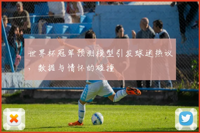 世界杯冠军预测模型引发球迷热议,数据与情怀的碰撞